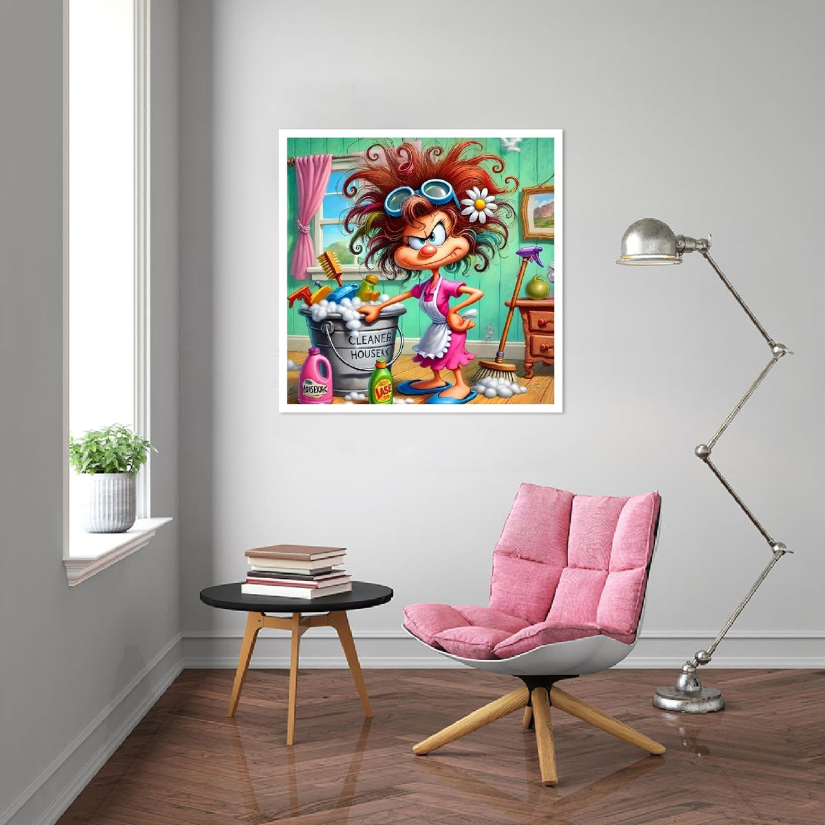 gganmtere Funny Housework Diamond Art for Adults,Dimond Art Paintings Kit for Beginners,5D Full Drill Diamand Paintings Kits,Gem Art Crafts for Adults Wall Decor 14x14inch gganmtere