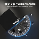 Marcree Gun Safe with Drawer, Rifle Safes for Home, Rifle Cabinet with Alarm System,Metal Gun Cabinets for Rifles and Pistols, Long Gun Safe with Two Movable Gun Racks, Digital Lock Marcree