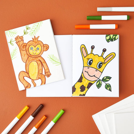 Paper Junkie White Blank Hardcover Books for Kids to Write Stories, Unlined Scrapbook and Journal - 18 Sheets/36 Pages Each - 6x8 inch (Pack of 6) - Blank Journal - Drawing Notebook - White Notebook Paper Junkie