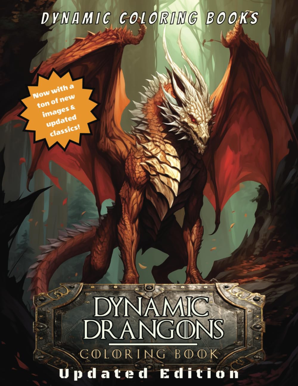 Dynamic Dragons: Coloring Book