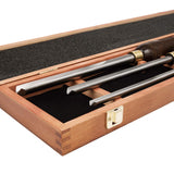 IMOTECHOM 3-Pieces HSS Bowl Gough Lathe Chisel Set Wood Turning Tools with Wooden Box, 1/4-Inches, 3/8-Inches and 1/2-Inches IMOTECHOM