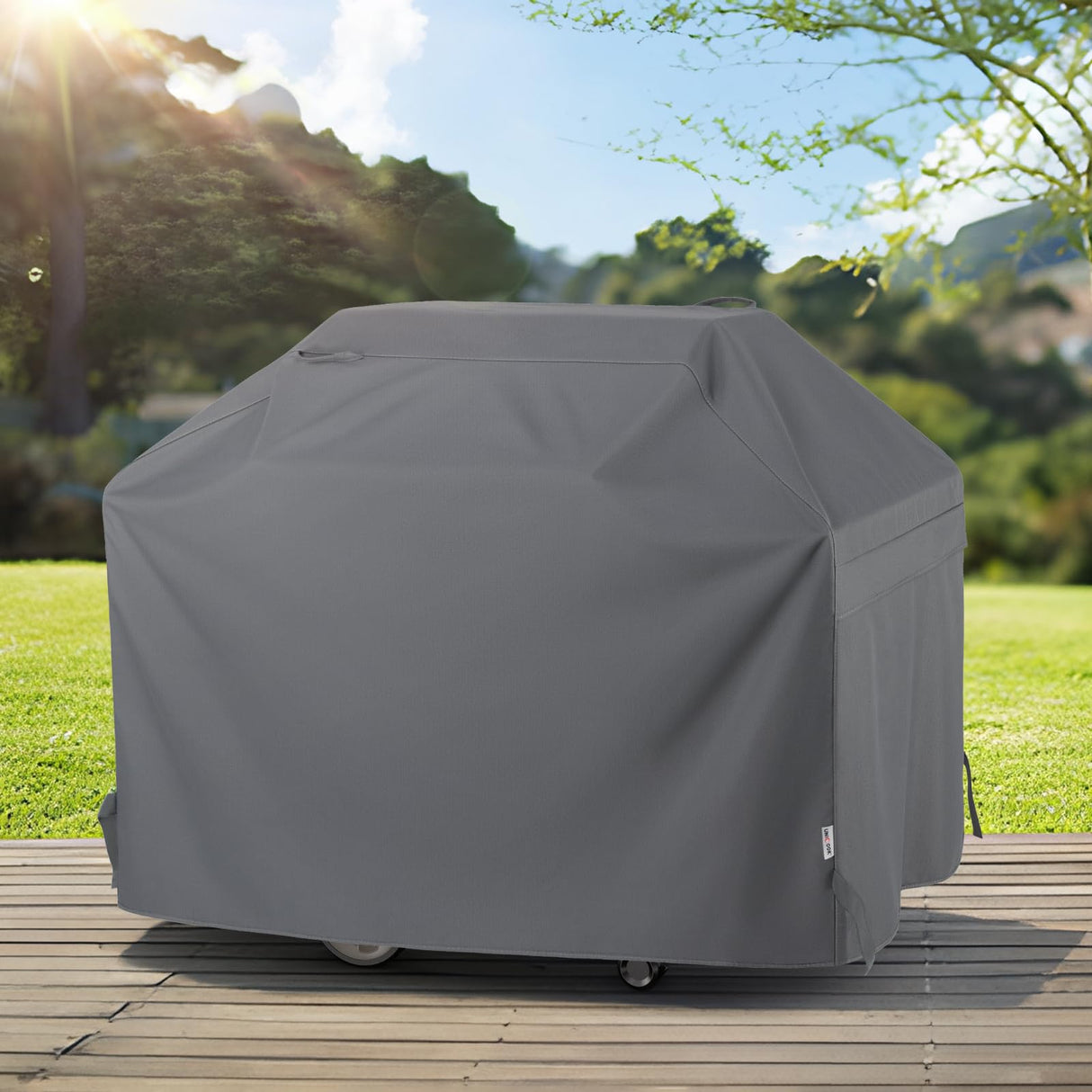 Unicook Grill Cover 75 Inch, Outdoor Heavy Duty Waterproof BBQ Grill Cover, UV & Fade Resistant Material, Compatible with Weber, Char-Broil, Nexgrill and More Grills, All Weather Resistant, Grey Unicook
