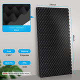 4 Pack-48X24X2 Inches Acoustic Panels, Egg Crate Foam soundproof wall panels,sound proof foam panels for walls, noise dampening panels,Sound Panels, Studio Foam for Wall and Ceiling HUIDNAI