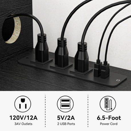 FABATO 71'' Floating TV Stand with LED Light Power Outlet, Floating Shelf for Under TV Wall Mount with Storage Shelf, Media Console Entertainment Center for Living Room, Black FABATO