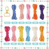 SUNNYCLUE 6 Sets Keychain Making Kits Flower Macrame Keychain Kits with Tassel Woven Keychain Kit Instruction Included Boho Macrame Kits for Beginners Adults Handbags DIY Hanging Ornament Decoration SUNNYCLUE