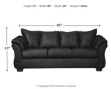 Signature Design by Ashley Darcy Classic Contemporary Sofa, Black Signature Design by Ashley