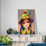 ATDMS Paint by Numbers Kit for Adults with Frame Cartoon Paint by Number with Easel Cartoon Character Adult Paint by Number Kits on Canvas Paint by Number with Frame for Home Wall Decor 8x12 Inch ATDMS