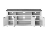 Martin Svensson Home Foundry 65" TV Stand, White Stain with Grey Top Martin Svensson Home