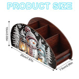 JISHSHAY Christmas Diamond Painting Remote Control Holder Snowman Diamond Art Remote Holder Xmas Gem Art Organizer Box Gem Painting Organizer Case Embroidery Mosaic Kits for Adults Storage Case JISHSHAY