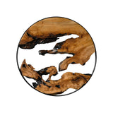 WELLAND Cedar Wood 16'' Wall decoration Ornaments, Hanging Decoration, irregular shape décor for Home, Living Room, Bedroom WELLAND