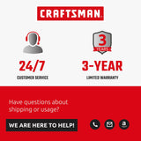 CRAFTSMAN 100 Ft. Contractor Retractable Extension Cord Reel With 4 Outlets & Heavy Duty 12AWG SJTW Cable CRAFTSMAN