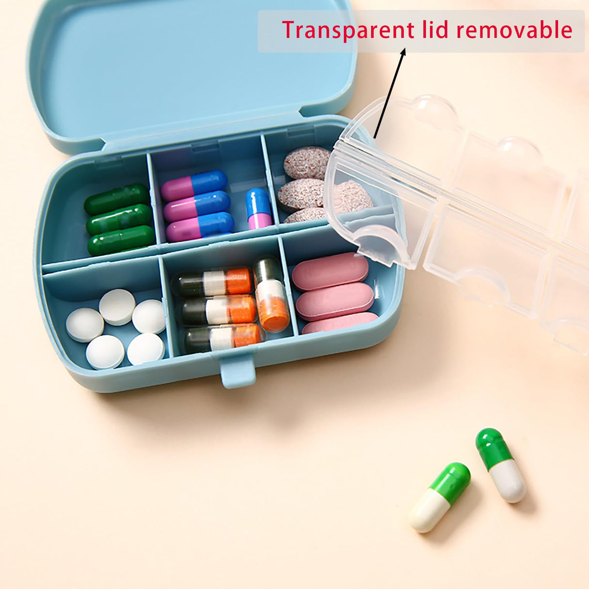 ARTopet Diamond Art Painting Mini Storage Box with 6-Grid Creative Design Compact Portable Small Case for Purse Travel Daily (Butterfly) ARTopet