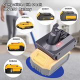 V6 Battery Adapter for Dyson, Convert for DeWalt 18V 20V Lithium Battery to for Dyson V6 SV04 SV03 DC59 DC58 DC62 SV09 SV05 Animal Absolute Motorhead Cordless Vacuum Batteries (DW20V6 Adapter Only) YMWLKJ