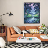 Offito Forest Diamond Art Kits for Adults, Fantasy Landscape Diamond Painting Kits for Beginners, DIY Full Drill Dots Gem Art Paint for Home Wall Decor 12 x 16 Inch Offito