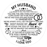 2win Mens Personalized Engraved Wooden Watches Fashion Multifunction Custom Watch Birthday Anniversary Wood Watches for Husband Boyfriend Dad Him Son with Gift Box (C-to My Husband) 2win