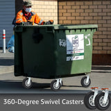 WOPPLXY 8 Inch Casters Set of 2 Heavy Duty Caster Wheels, 360-degree Swivel Casters, Caster Wheels for for Cart Furniture and Workbench (Load 3000Lbs) WOPPLXY