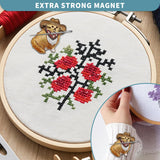 Magnetic Needle Minder Magnet Embroidery Accessories and Supplies Embroidery Needle Holder Cross Stitch Holder Needlework Supplies (Gafieldcat) seminhoof