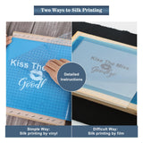 Pllieay 32 Pieces Screen Printing Kit, All-in-One Silk Screen Printing Kit, Screen Printing Supplies Includes UV LED Exposure Screen Printing Light for Screen Printing Pllieay