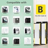 2 Pack FLT4825 True HEPA Filter B Replacement with Activated Carbon Pre-Filters Compatible with Guardian Air Purifier AC4825 AC4300 AC4800 AC4900 AC4850 isinlive