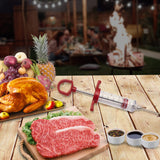 Ofargo Meat Injector Syringe, Meat Injectors for Smoking and BBQ with 2 Marinade Injector Needles; Injector Marinades for Meats, Turkey, Beef; 1-oz; User Manual Included Ofargo