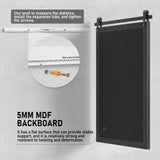 Black Farmhouse Mirror - 24x36INCH Wood Framed Square Bathroom Mirror for Vanity, Barn Door Style Wall Mounted Dresser Decor Living Room Bedroom Vertical PAIHOME