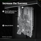 UNIFORMATION 3D Printer Resin Standard Fast UV Curing Plant-Based 3D Resin Liquid with High Precision Low Viscosity Suit for SLA/LCD/DLP Printing Transparent, High Clear 1KG Uniformation