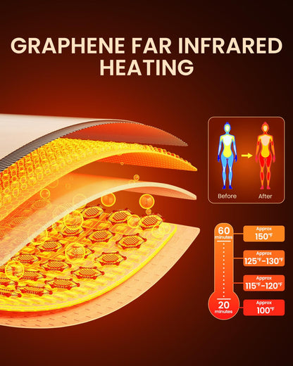 SpaZeit 1 Person Far Infrared Sauna for Home Spa, 1000W Low EMF Wooden Dry Sauna Room with LED Lamp, LCD Control Panel, Tempered Glass Door, 7 Colors Lighting, 66.93"x31.44"x31.44"