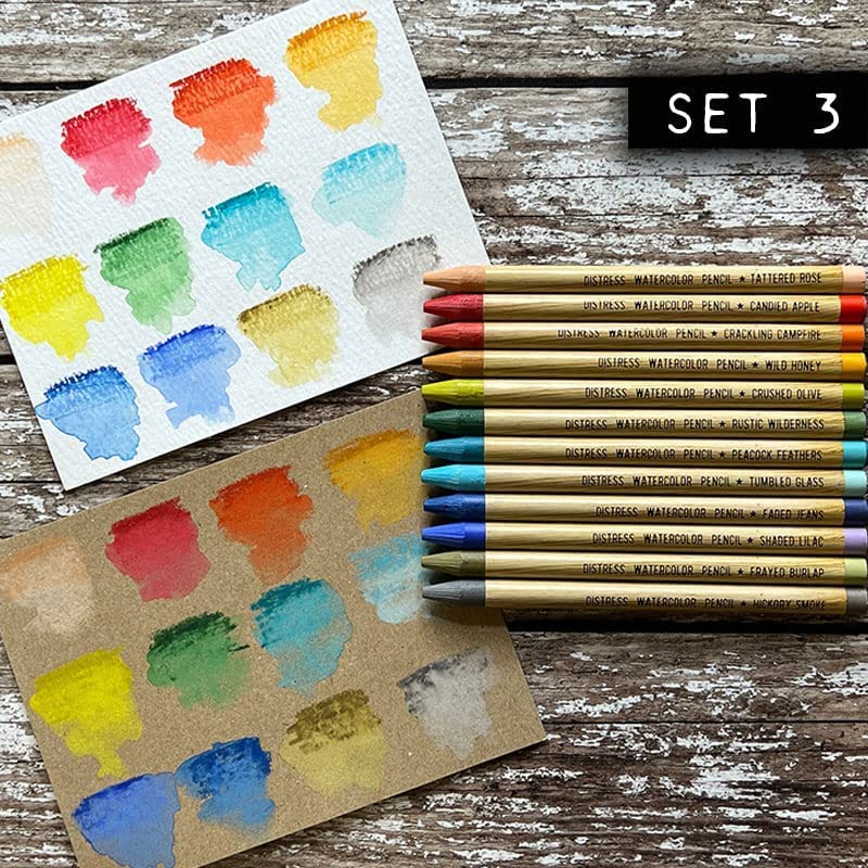 Ranger Industries Tim Holtz Distress Watercolour Pencils Kit 3 (12 Pack) Ranger