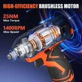 12v Drill Driver Set,Cordless Drill with Battery and Charger,LED Tools Kit,25+1 Torque Setting and 43pcs Bits BIHOO
