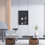 Qeke Stainless Steel Shower Niche 18" X 12", No Tile Needed Wall Niche Double Shelves, Recessed Shower Shelf for Bathroom Storage, Matte Black Qeke