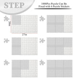 SietDESEO 20 Sheets White Puzzle Saver, Preserve 3 X 1000 Jigsaw Puzzle Adhesive Sheets, Peel and Stick Puzzle Saver, No Stress & No Mess Puzzle Glue Sheets and Frame to Preserve Your Finished Puzzle SietDESEO