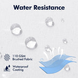 MIULEE Pack of 2 12x20 Outdoor Pillow Inserts, Outdoor Throw Pillows Water-Resistant Decorative Premium Lumbar Pillow Stuffer Sham for Porch Swing Couch Sofa Cushion Patio Furniture MIULEE