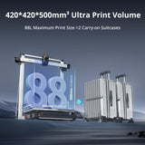 Anycubic Kobra 3 Max 3D Printer Only, Support Multicolor Needs ACE Pro, 600mm/s High-Speed Printing Large 3D Printer, Anycubic Slicer Next & App Upgrade 420 * 420 * 500mm Meet Personalized Demands ANYCUBIC