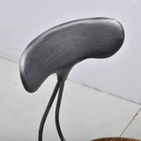 Topower 3 Piece Pub Table and Stool Set Round Bar Table Adjustable Height Coffee Table Farmhouse Counter Height Bar Stools with Backrest Silver 1 Table + 2 Stools Topower