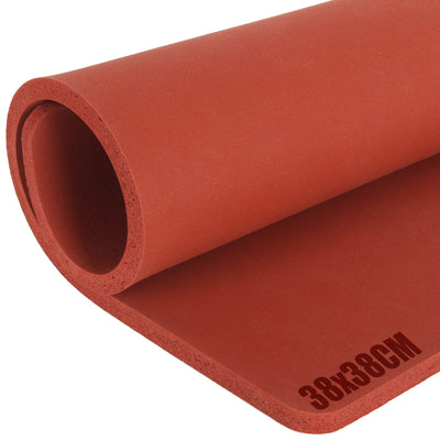 15 x15 Inch Silicone Heat Press Mat Pad, 5/16” Thickest Silicone Heat Mat for Heat Press Machine Flat Heat Transfer Press Replacement Pad (Red)