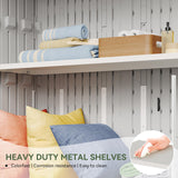 Aoxun Outdoor Resin Storage Shed with 2 Shelves & Floor, 64 Cu.Ft Vertical Waterproof Storage Cabinet for Garage Storage, Pool Storage, Bike Shed, Garden Tools, Patio Furniture (White) Aoxun