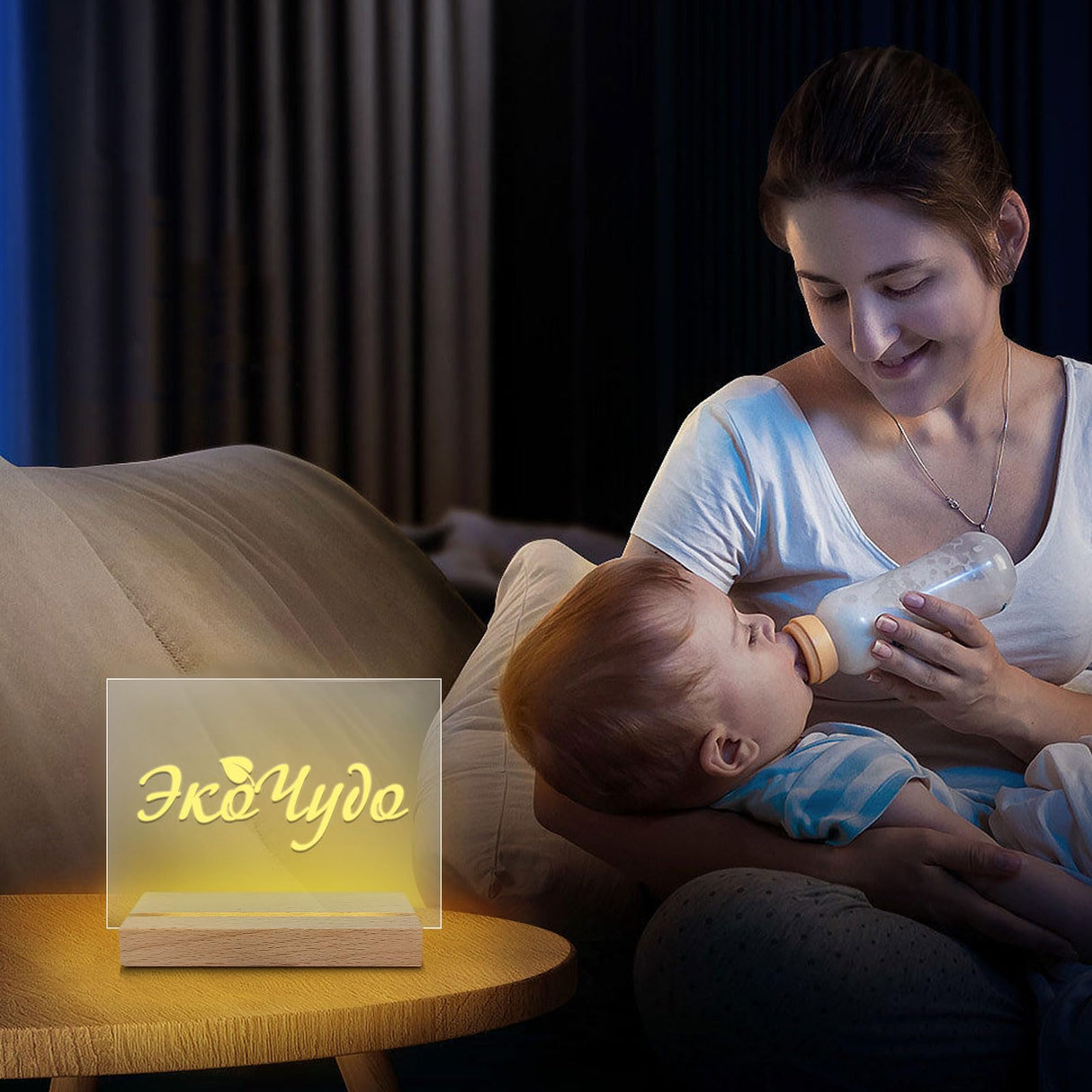 Aepiraza Wooden Rectangle Light Base, 4.3" Warm Light Display Stand Rectangle Led Lights Display Base Wooden Lighted Base Stand Warm Light Base for Glass Art Christmas Birthday Gifts (2Pcs) Aepiraza