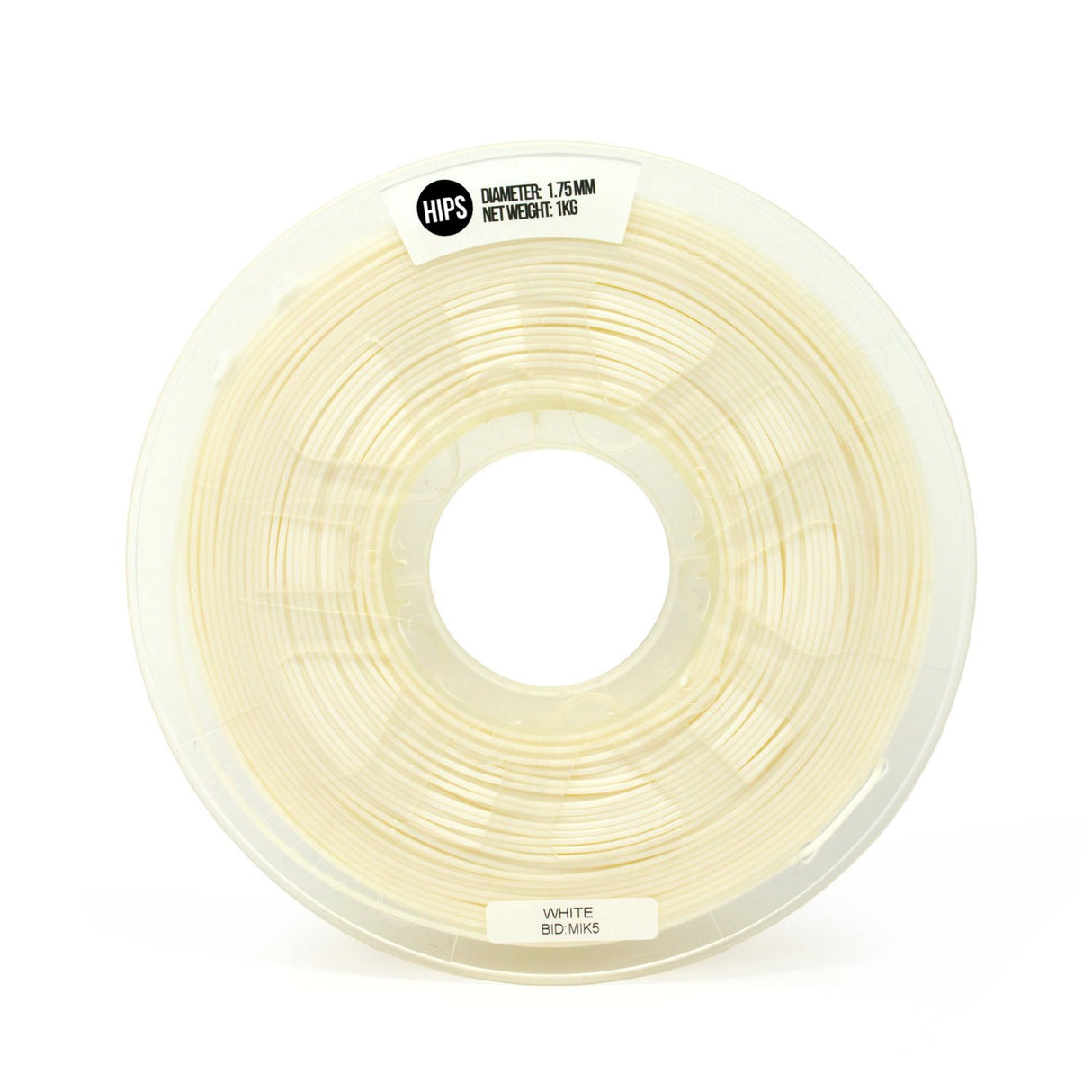 Gizmo Dorks 3D Printer Filament 1.75mm HIPS, Fits Most FDM 3D Printers, 1kg Spool (2.2lb), White Gizmo Dorks