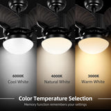 YITAHOME Tropical Ceiling Fan with LED Light and Remote, 52 Inch Outdoor Palm Leaf Fan for Patio with Memory Function, 5 Leaf Blades, Reversible DC Quiet Motor, for Porch, Farmhouse, Indoor, Brown YITAHOME