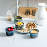 Ramekins 8 oz Oven Safe for Creme Brulee, Souffle Dishes - Ceramic Baking Bowls Set of 4 for Pudding Cups, Custard, Ice Cream, Dips and Appetizers - Light Green HENXFEN LEAD