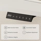 FLEXISPOT EN1 Whole-Piece Standing Desk Electric Stand Up Desk Workstation 40 x 24 Inches Desktop Ergonomic Height Adjustable (White Frame + 40" White Desktop) FLEXISPOT