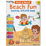 Beach fun: Pick and Paint Coloring Activity Book WoodArtSupply