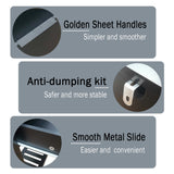 TaoHFE Modern Black Entryway Table with Drawer – Versatile Narrow Console Table for Living Room and Hallway Storage TaoHFE