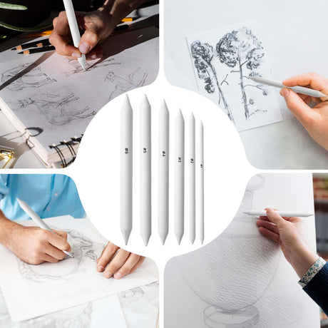18Pcs Blending Stumps for Drawing, Paper Art Blenders, Art Blending Pencils Supplies, Drawing Pencils for Student Artist Charcoal Sketch Painting Tools, Shading Pencil for Sketching Supplies Tyqour