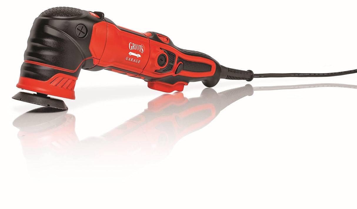 Griot's Garage 10908 G8 Mini Random Orbital Polisher – Variable Speed 700-Watt Dual Action Polisher –2” & 3” Backing Plates Provided – Remove Scratches, Swirls, Oxidation & More In Tight Areas Griot's Garage