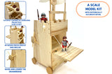 PATHFINDERS STEM Kit – Medieval Siege Tower with Catapult | Wooden Building Kit for Kids Ages 12-14 | Engineering & Physics Toy | Hands-On STEM Project Pathfinders
