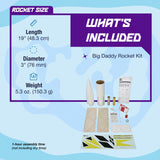 Estes 2162 Big Daddy Rocket-Building Kit, Advanced Flying-Rocket-Model Kit for Ages 10+ Estes