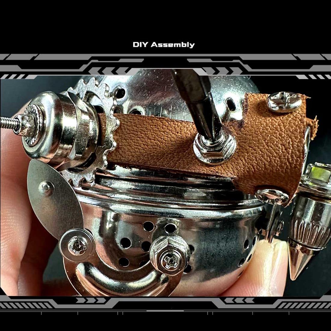 3D Metal Puzzle for Adults Mechanical Owl Egg 3D Model Kit, Steampunk Puzzle DIY Assembly, Fun and Creative for Birthday, Home Decoration, and Collectors (110+ PCS) HeyCubex