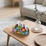 JZHYOAN Flower DIY Diamond Painting Remote Control Holder Double Sided Diamond Art Painting Kit Storage Box Storage Containers for TV AC Remotes Makeup Brushes Desk Supplies Table JZHYOAN