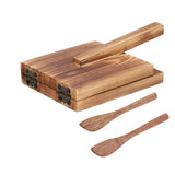 Restokki Tortilla Press Wood Multifunction Nonslip Wooden Handle Fine Workmanship Dough Pressing Tool Restokki